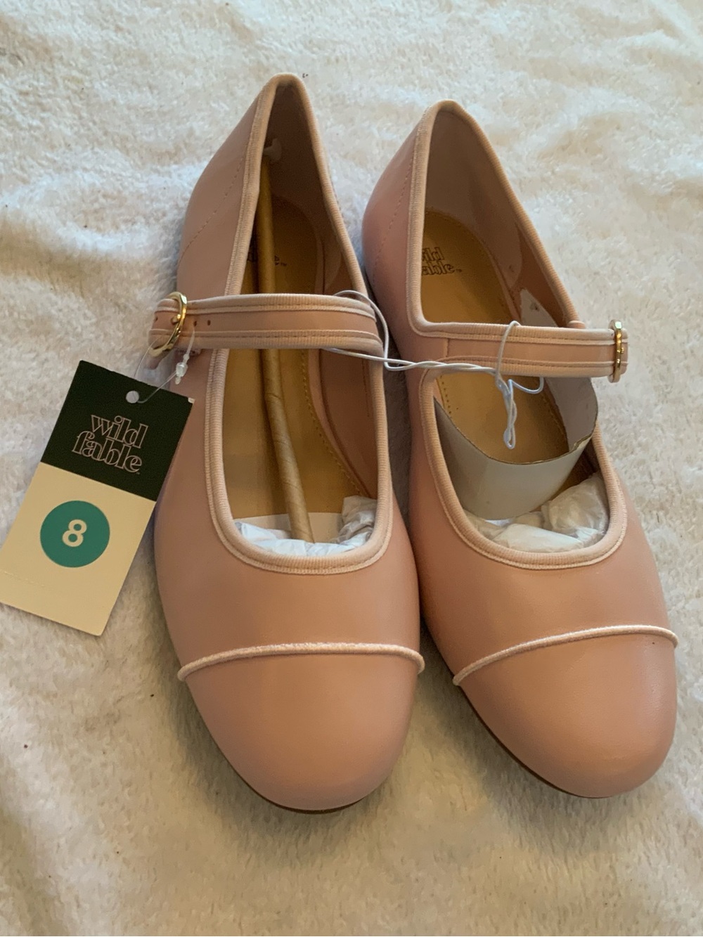 Women’s wild fable nwt pink ballet shoes size 8 sku 3342